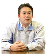 image : Mr. Toshiaki Isomura (entered company in 1999*) Brushless Motor Business Unit Manufacturing Headquarters, Production Engineering Section