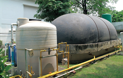 image : A storage tank for biogas