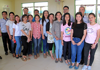 image : Santican National High School teachers and Cebu Mitsumi employees