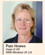 image : Pam Howes Head of HR NMB-Minebea UK Ltd.