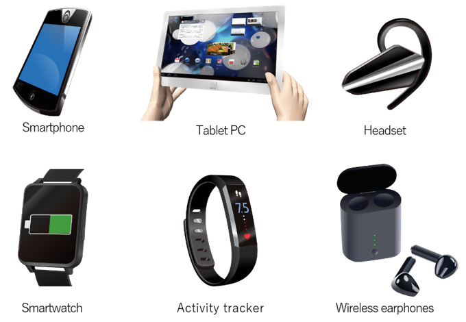 image : Smartphones, tablet PCs, smartwatches, etc.