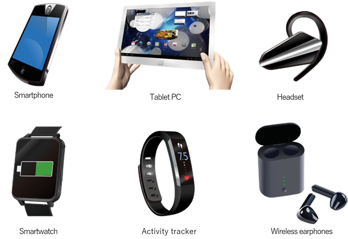 image : Smartphones, tablet PCs, smartwatches, etc.