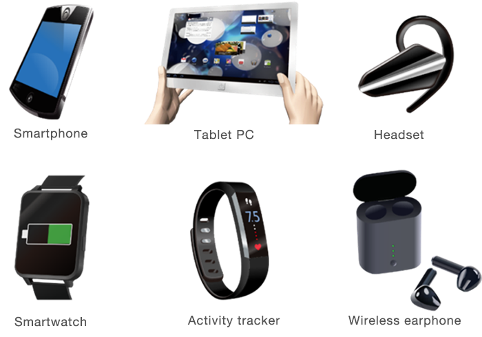 image : Smartphones, tablet PCs, smartwatches, etc.