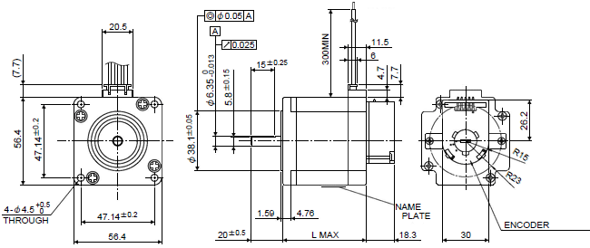 image:56 mm square size