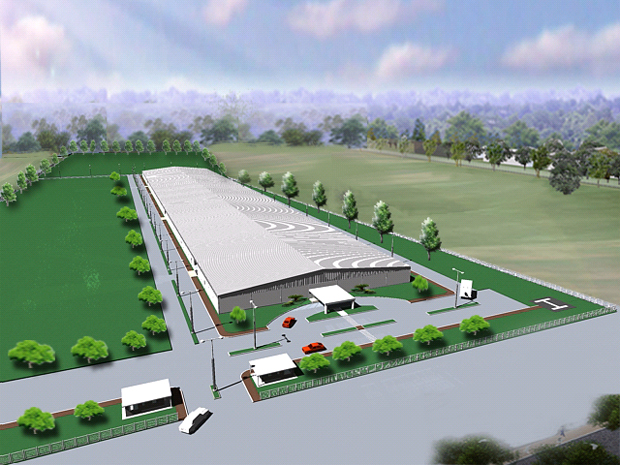 image : Conceptual drawing of the No.1 building of the Cambodian Plant