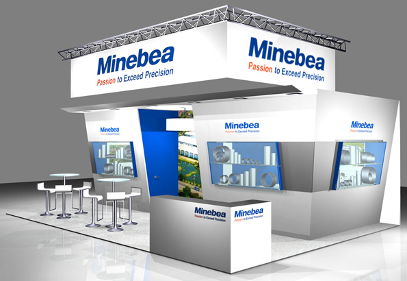 image : Outlook of Minebea booth