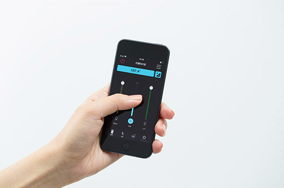 image : Easy adjustment of optimal light intensity/range via smartphone or tablet