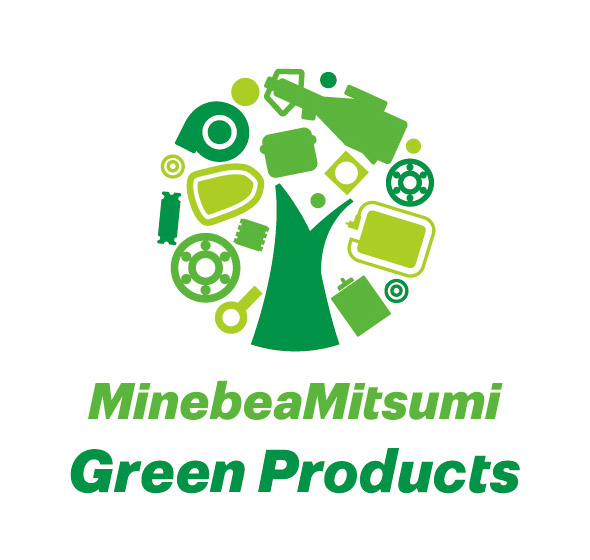 ロゴ：MinebeaMitsumi Green Products
