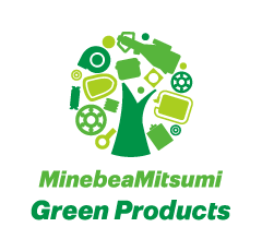 ロゴ：ミネベアミツミグループ「グリーンプロダクツ」製品