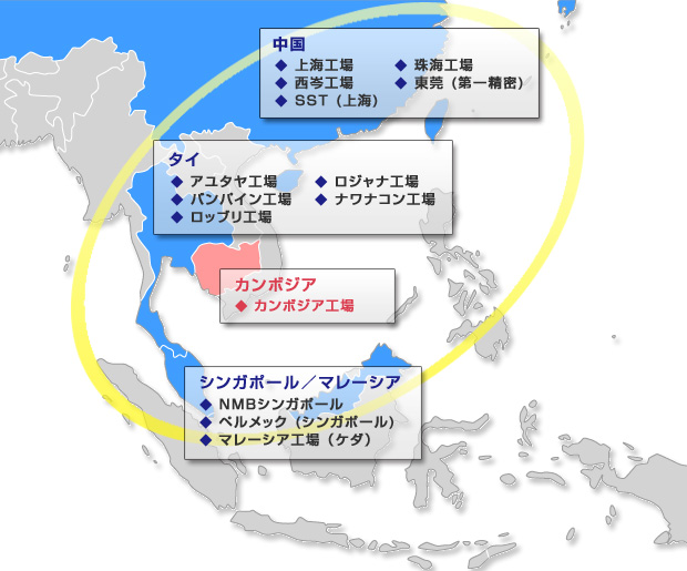 画像：アジア生産拠点